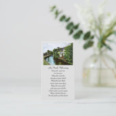 Memorial Blessing Prayer Kaart Visitekaartje (Staand voorkant)