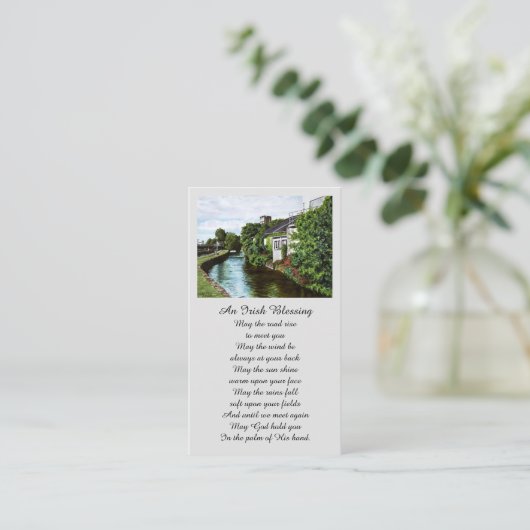 Memorial Blessing Prayer Kaart Visitekaartje (Staand voorkant)