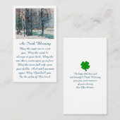 Memorial Blessing Prayer Kaart Visitekaartje (Voorkant / Achterkant)