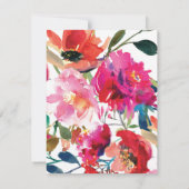 Memorial Bloemen Begrafenis Dank u kaart (Achterkant)