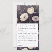 Memorial Bloemen Foto Begrafenis Keepsake Bedankkaart (Achterkant)