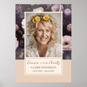 Memorial Bloemen Foto ingang Poster