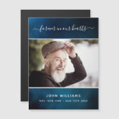 Memorial Blue sky foto love Altijd magnet (Voorkant / Achterkant)