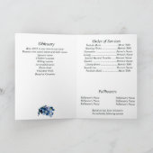 Memorial Blue Vergeet Me Not Floral Fotoprogramma (Binnen)