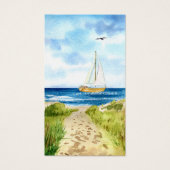 Memorial Boat Sympathie Funeral Prayer Kaart (Voorkant)