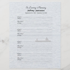 Memorial Book Filler Inlogpagina Naam, Vissers