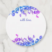 Memorial Botanical Foliage Share a Memory Funeral Bedankjes Labels (Achterkant)