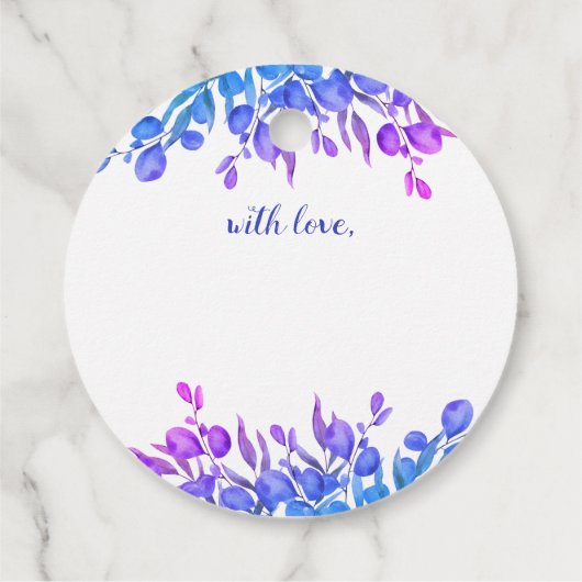 Memorial Botanical Foliage Share a Memory Funeral Bedankjes Labels (Achterkant)