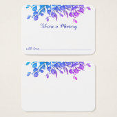 Memorial Botanical Foliage Share A Memory Kaart (Voorkant /achterkant)