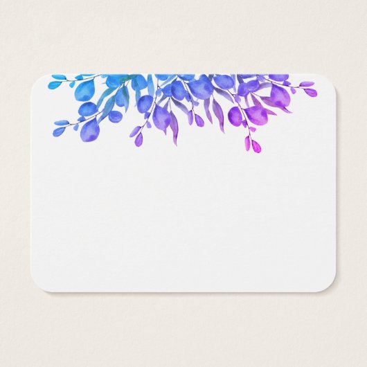 Memorial Botanical Foliage Share A Memory Kaart (Achterkant)