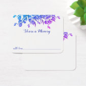 Memorial Botanical Foliage Share A Memory Kaart (Bureau)