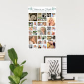 Memorial Botanical Hearts 33 Fotocollage Poster (Thuiskantoor)