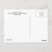 Memorial Briefkaart van de Koreaanse oorlogsvetera (Achterkant)