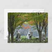 Memorial Briefkaart van de Koreaanse oorlogsvetera (Voorkant / Achterkant)