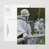 Memorial Briefkaart van de Koreaanse oorlogsvetera (Voorkant / Achterkant)