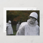 Memorial Briefkaart van de Koreaanse oorlogsvetera (Voorkant / Achterkant)