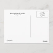 Memorial Briefkaart van de Koreaanse oorlogsvetera (Achterkant)