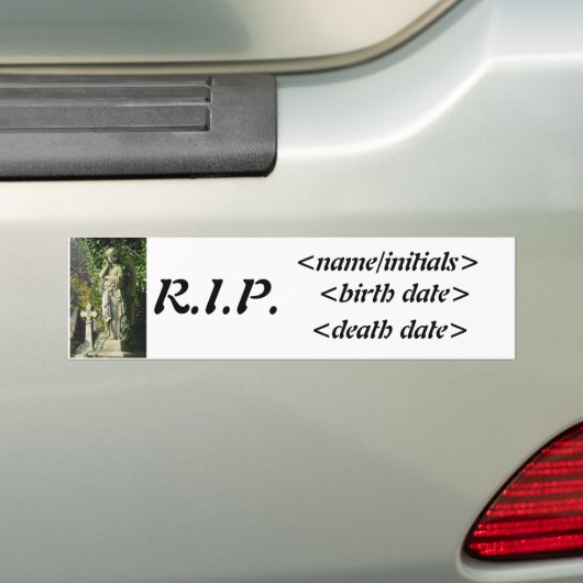 Memorial Bumpersticker (Op auto)
