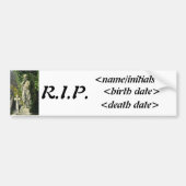 Memorial Bumpersticker (Voorkant)