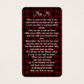 Memorial Burgundy Pset Photo Funeral Prayer Kaart (Achterkant)