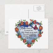 Memorial Butterfly Poem Briefkaart (Voorkant / Achterkant)