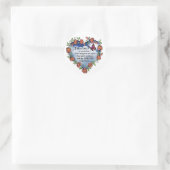Memorial Butterfly Poem Ronde Sticker (Tas)