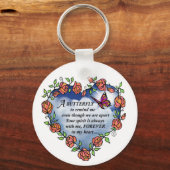 Memorial Butterfly Poem Sleutelhanger (Voorkant)
