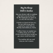 Memorial Camo Foto Sympathie Funeral Prayer Kaart (Achterkant)