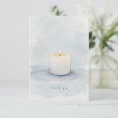 Memorial Candle Bedankkaart (Staand voorkant)