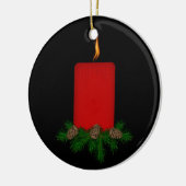 Memorial Candle kerstversiering Keramisch Ornament (Links)