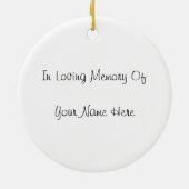 Memorial Candle kerstversiering Keramisch Ornament (Achterkant)