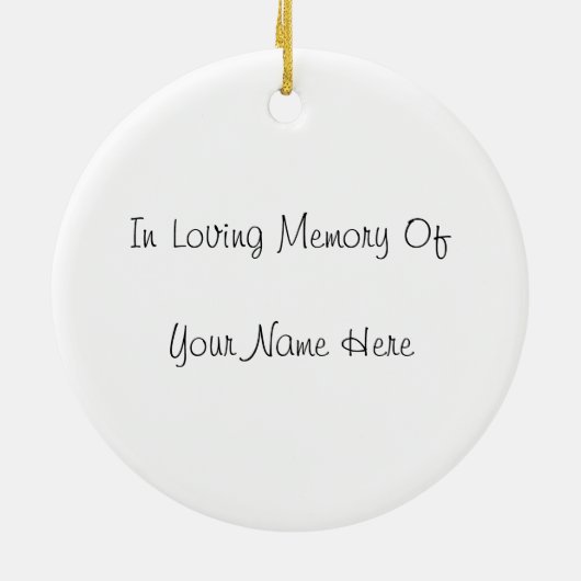 Memorial Candle kerstversiering Keramisch Ornament (Achterkant)