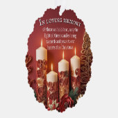 Memorial Candle kerstversiering Ornament Kaart (Rechts)
