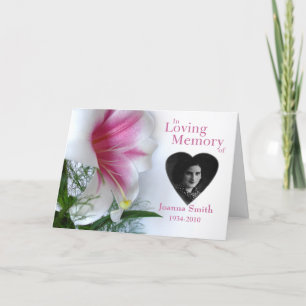 Memorial Card Aankondiging