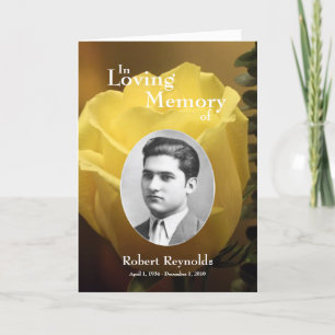 Memorial Card Aankondiging