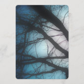 memorial card blue blur tree programmakaart (Voorkant)