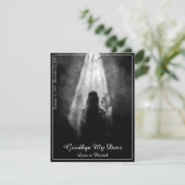 Memorial Card in the light - afscheid van mijn die (Staand voorkant)