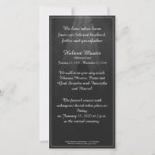 Memorial Card in the light - afscheid van mijn die (Achterkant)