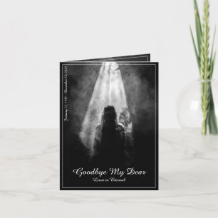 Memorial Card in the light - afscheid van mijn die Kaart