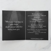 Memorial Card in the light - afscheid van mijn die Kaart (Binnen)