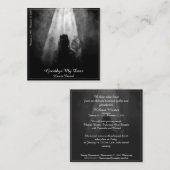 Memorial Card in the light - afscheid van mijn die Notitiekaartje (Voorkant / Achterkant)