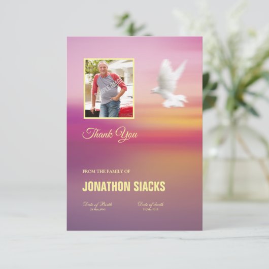 Memorial Card Kaart (Staand voorkant)