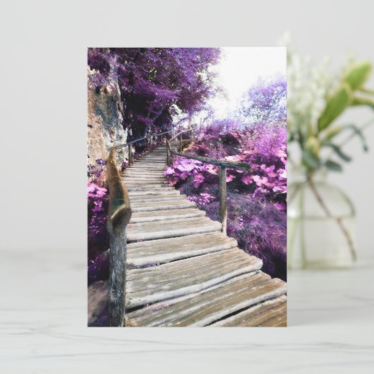 memorial card wisteria trap programmakaart (Staand voorkant)