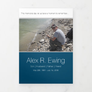 Memorial Cards Drieluik Kaart