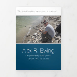 Memorial Cards Drieluik Kaart