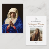 Memorial Cards Visitekaartje (Voorkant / Achterkant)