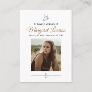 Memorial Cards Visitekaartje