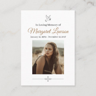 Memorial Cards Visitekaartje