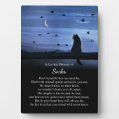 Memorial Cat Custom Name Spiritueel Heaven Poem Fotoplaat (voorkant)