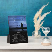 Memorial Cat Custom Name Spiritueel Heaven Poem Fotoplaat (Zijkant)